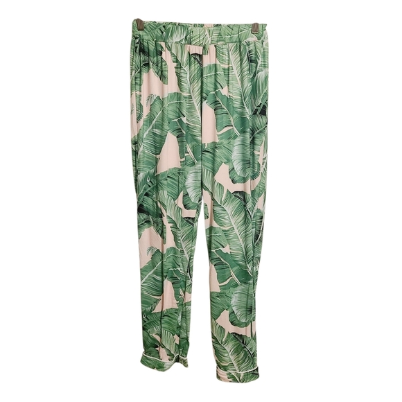 Ekouaer | Women's Leafy Green Printed Pajama or Lounge Pants (Size Small) - Picture 1 of 8